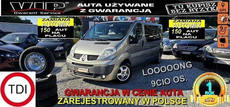 Szary Używany 2008 Renault Trafic Van | 37 900 zł (Dość drogi) - Obraz 1/2