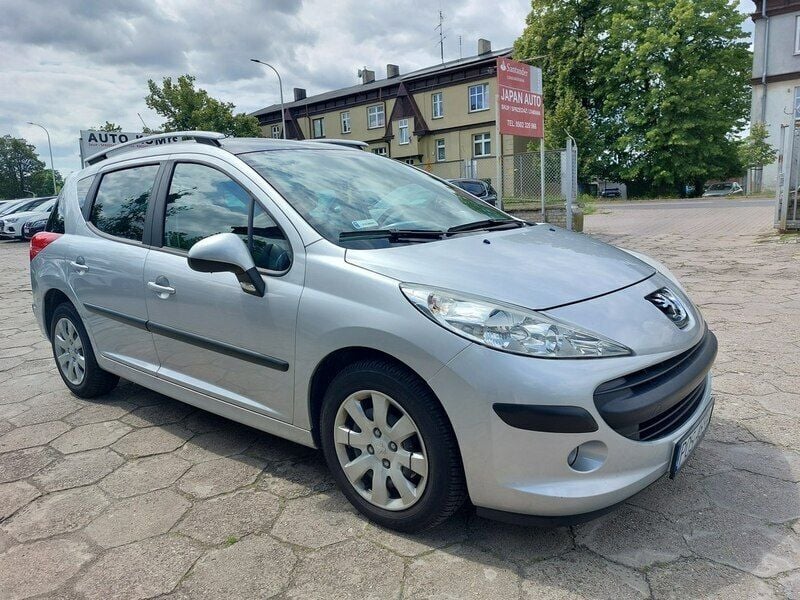 Srebrny Używany 2009 Peugeot 207 Kombi | 12 500 zł (Uczciwa cena) - Obraz 1/4