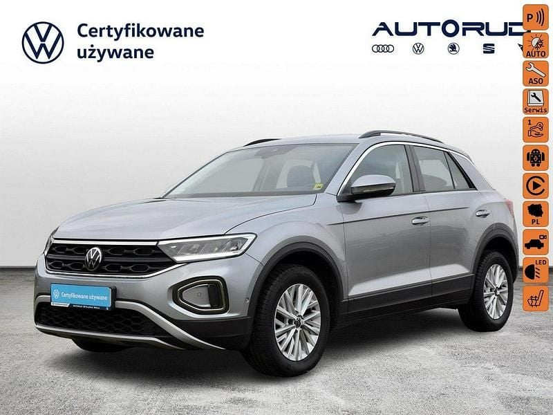 Srebrny Używany 2022 VW T-Roc SUV | 92 500 zł (Dobra cena) - Obraz 1/4