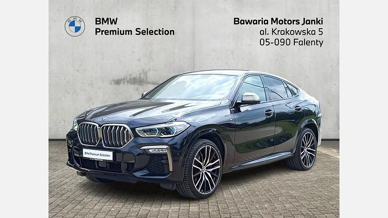 Carbon black metallic metalizowany Używany 2020 BMW X6 M50 Comfort Edition SUV | 279 900 zł - Obraz 1/3