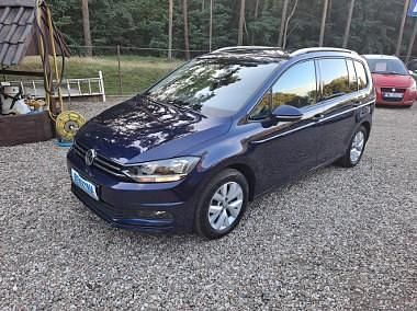 Niebieski Używany 2019 VW Touran Minivan | 79 500 zł (Uczciwa cena) - Obraz 1/4