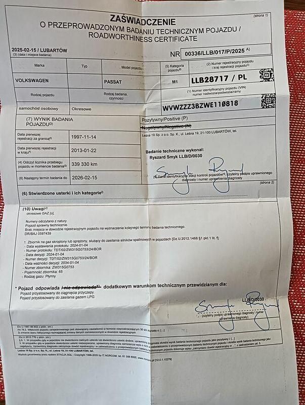 Używany VW Passat 1997 Zielony Sedan/Limuzyna