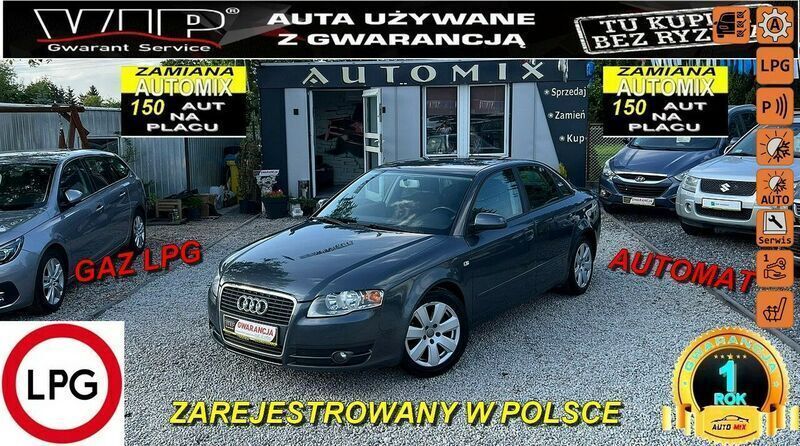 Czarny Używany 2006 Audi A4 Sedan/Limuzyna | 19 800 zł - Obraz 1/3