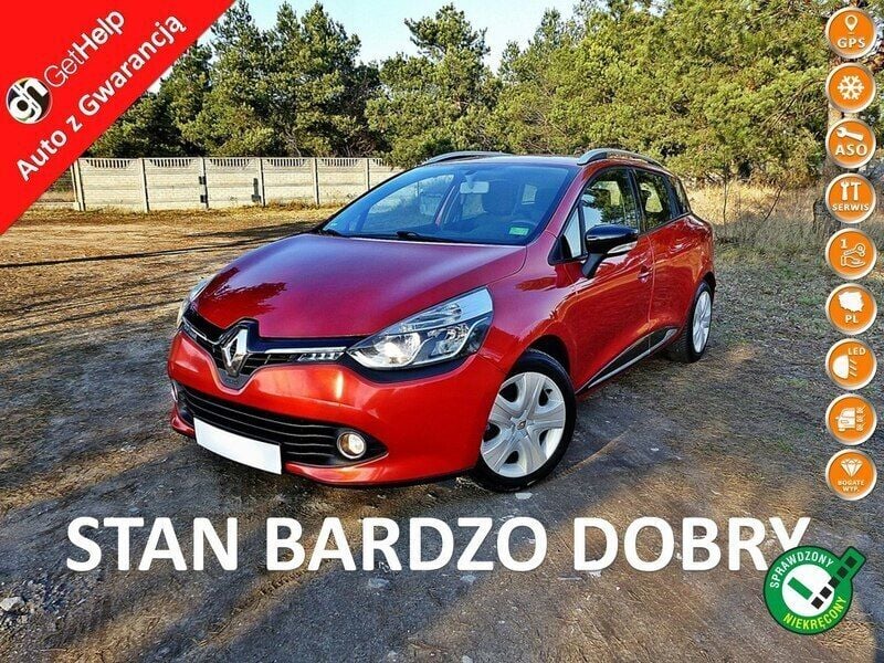 Bordowy Używany 2013 Renault Clio GrandTour Kombi | 26 990 zł - Obraz 1/4