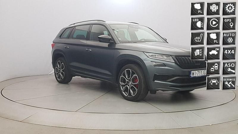 Szary Używany 2019 Skoda Kodiaq RS SUV | 94 850 zł - Obraz 1/4