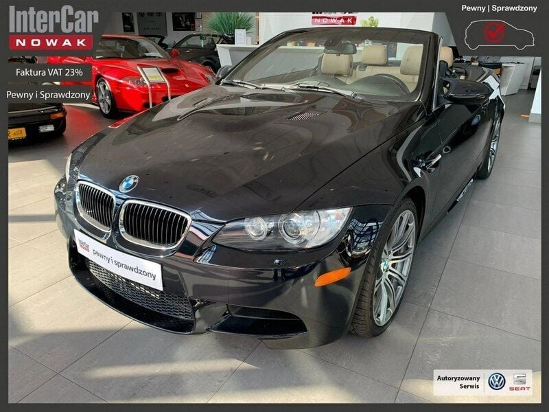 Czarny (metalik) Używany 2012 BMW M3 Cabriolet Kabriolet | 142 682 zł - Obraz 1/4
