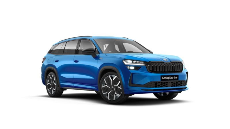 Błękit race metalizowany Nowe 2025 Skoda Kodiaq SportLine SUV | 280 350 zł (Drogi) - Obraz 1/4