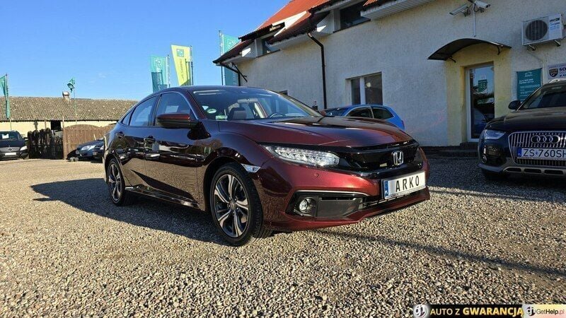 Bordowy Używany 2019 Honda Civic Sedan/Limuzyna | 79 900 zł (Uczciwa cena) - Obraz 1/4
