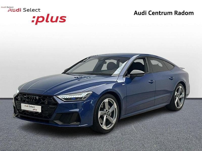 Niebieski Używany 2024 Audi A7 S-Line Hatchback | 349 980 zł - Obraz 1/4