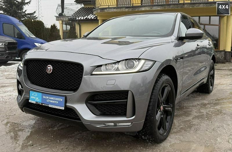 Szary Używany 2019 Jaguar F-Pace R-Sport SUV | 83 900 zł (Drogi) - Obraz 1/4