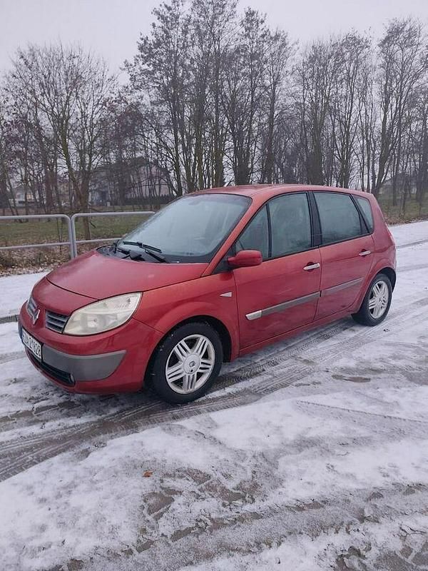 Czerwony Używany 2005 Renault Scénic II Minivan | 4999 zł (Uczciwa cena) - Obraz 1/4