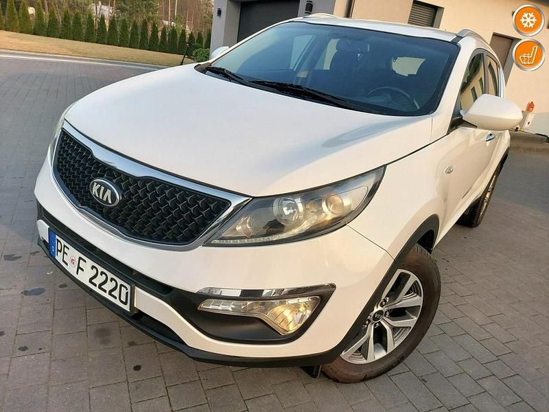 Biały Używany 2015 Kia Sportage 2 SUV | 48 900 zł (Uczciwa cena) - Obraz 1/4
