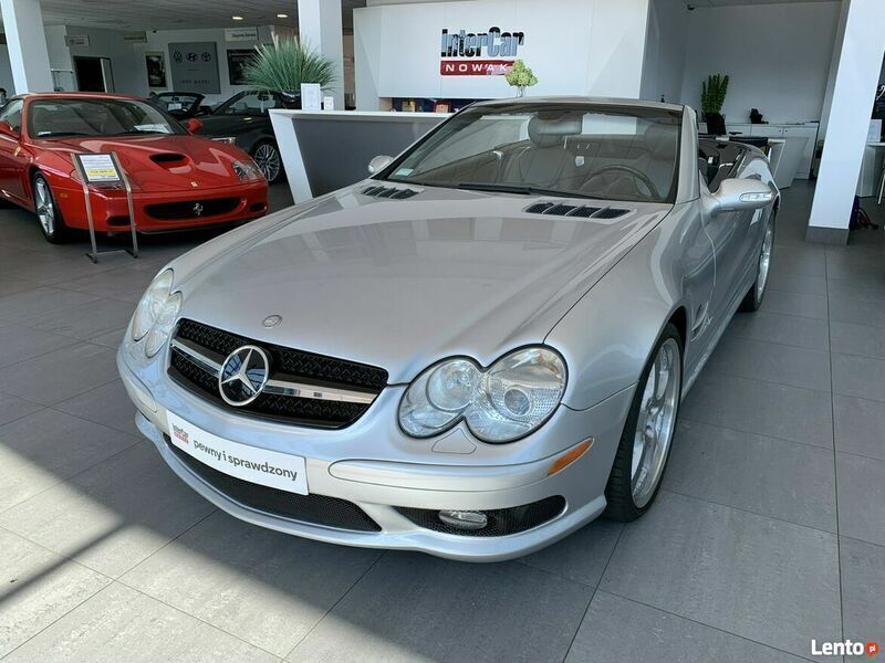 Srebrny Używany 2003 Mercedes SL500 Coupe | 88 900 zł - Obraz 1/4