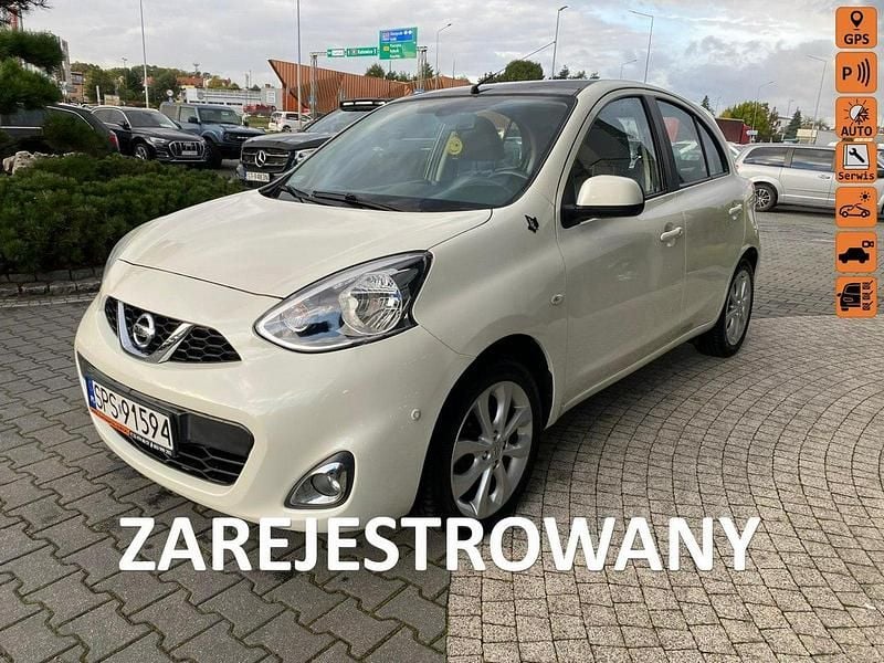 Biały Używany 2014 Nissan Micra Hatchback | 24 900 zł (Uczciwa cena) - Obraz 1/4