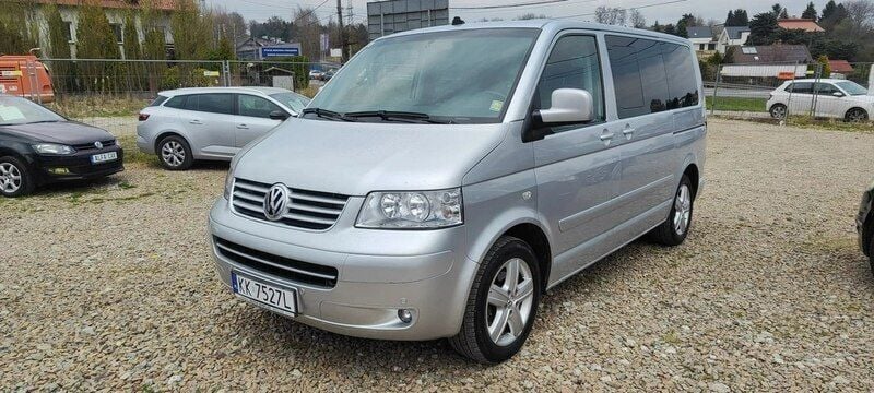 Srebrny (metalik) Używany 2005 VW Multivan Minivan | 39 900 zł (Uczciwa cena) - Obraz 1/4