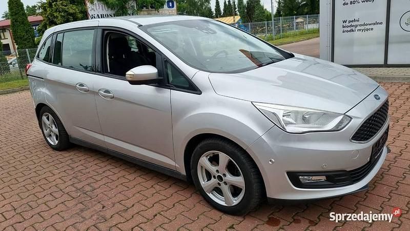 Srebrny Używany 2015 Ford Grand C-Max Minivan | 33 000 zł (Dość drogi) - Obraz 1/4