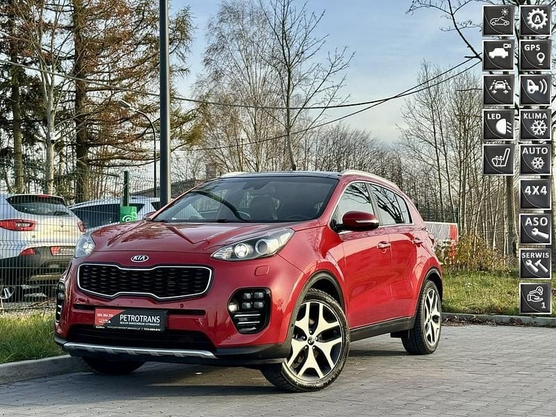 Bordowy Używany 2017 Kia Sportage GT-Line SUV | 59 900 zł (Dobra cena) - Obraz 1/4