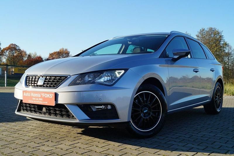 Srebrny (metalik) Używany 2018 Seat Leon Style Kombi | 51 900 zł (Uczciwa cena) - Obraz 1/4