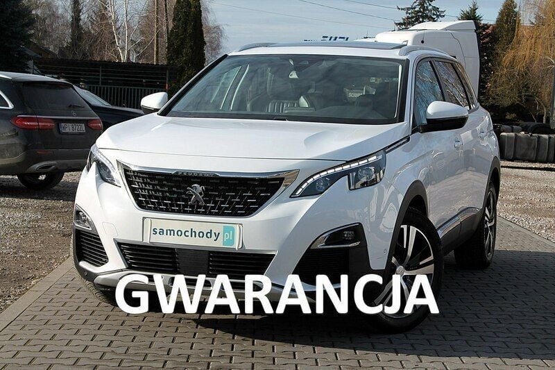 Biały (metalik, perła) Używany 2019 Peugeot 5008 Minivan | 87 828 zł (Uczciwa cena) - Obraz 1/4
