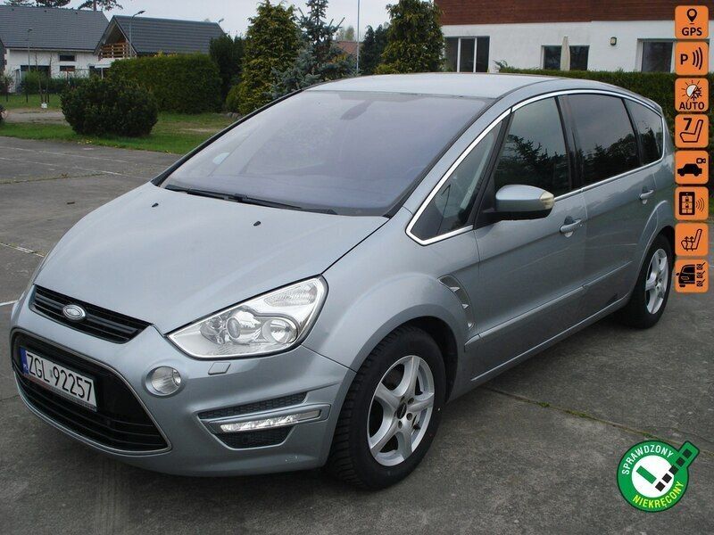 Szary Używany 2011 Ford S-MAX Titanium Minivan | 33 900 zł - Obraz 1/4