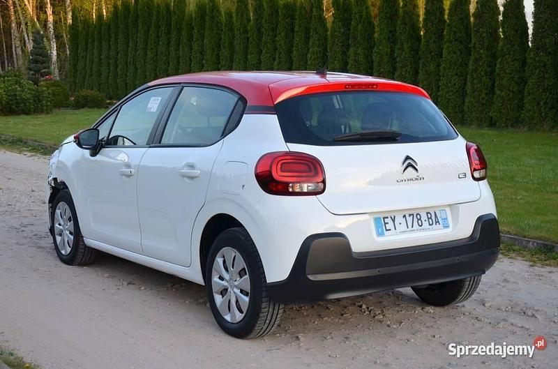 Biały Używany 2018 Citroën C3 Hatchback | 21 500 zł - Obraz 1/4