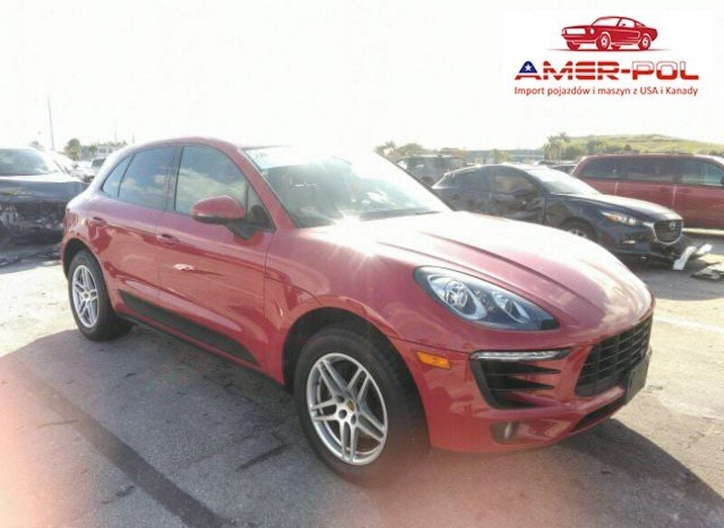 Czerwony Używany 2018 Porsche Macan SUV | 138 000 zł - Obraz 1/4