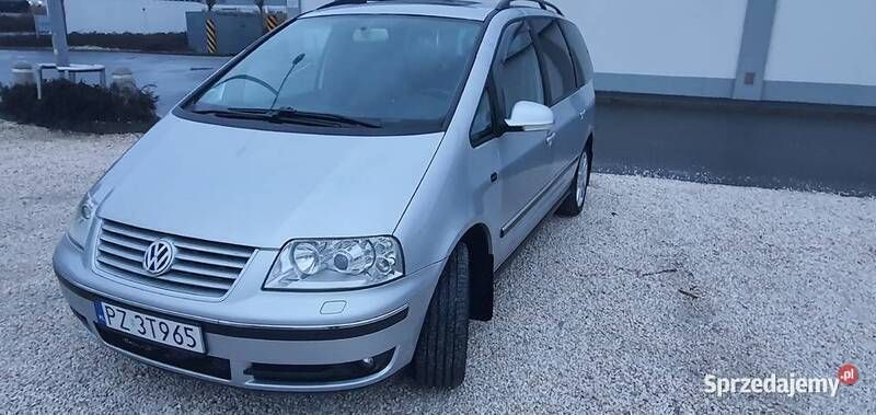 Srebrny Używany 2005 VW Sharan Minivan | 14 500 zł - Obraz 1/4