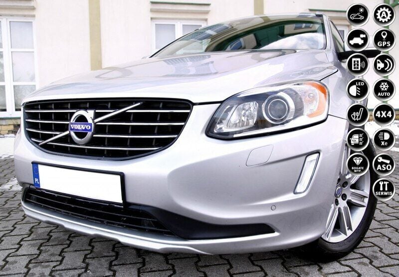 Srebrny Używany 2016 Volvo XC60 SUV | 66 900 zł - Obraz 1/4