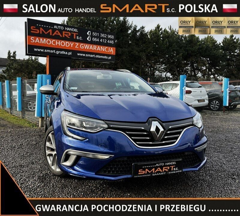 Niebieski Używany 2019 Renault Mégane GrandTour Kombi | 65 900 zł (Drogi) - Obraz 1/4