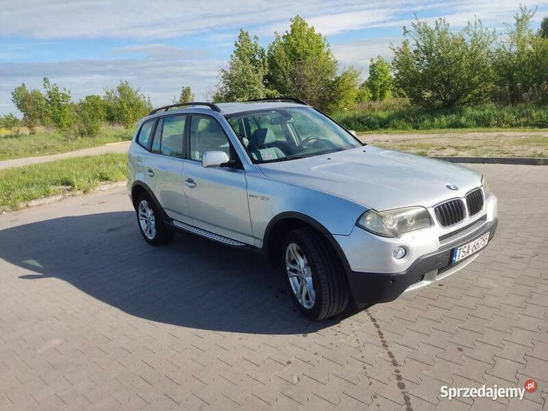 Srebrny Używany 2008 BMW X3 SUV | 22 600 zł (Uczciwa cena) - Obraz 1/4
