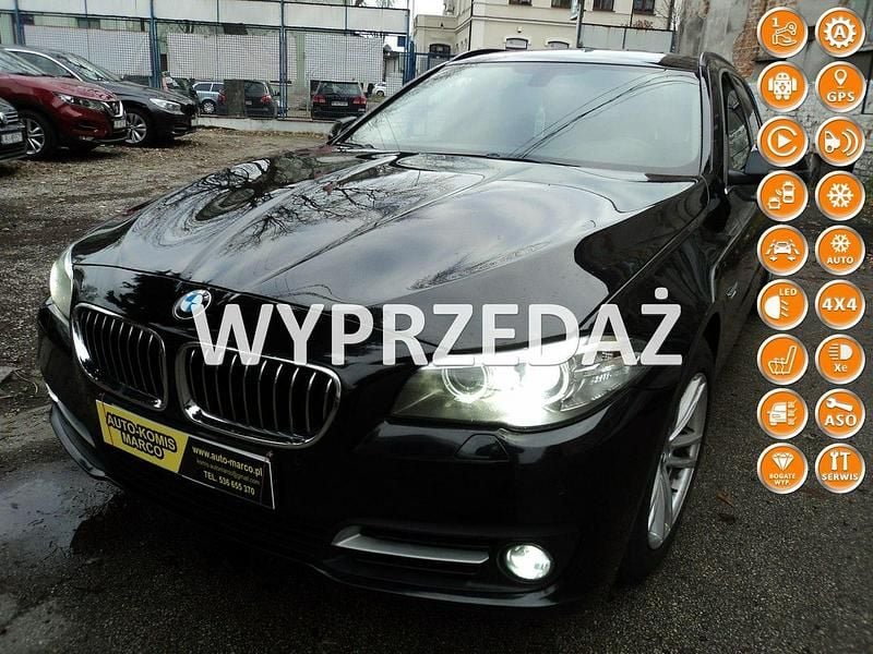 Czarny Używany 2014 BMW 520 Kombi | 45 900 zł (Dobra cena) - Obraz 1/4