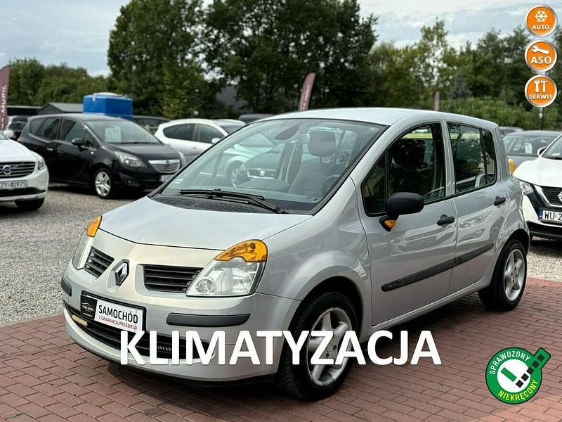 Srebrny (metalik) Używany 2006 Renault Modus Minivan | 6950 zł - Obraz 1/4