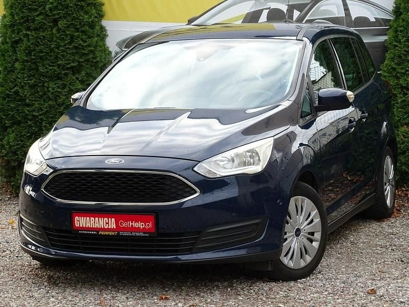 Niebieski ciemny Używany 2015 Ford Grand C-Max Minivan | 32 500 zł (Uczciwa cena) - Obraz 1/4