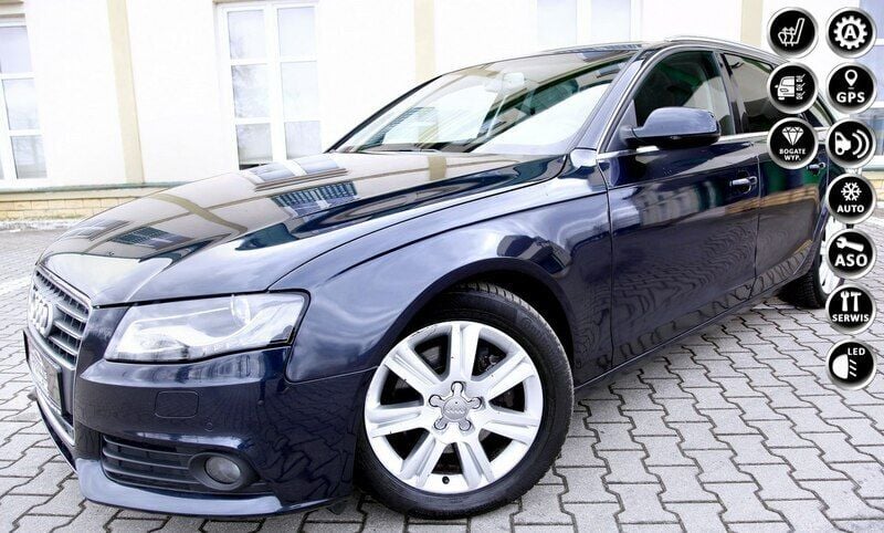 Niebieski ciemny (metalik, perła) Używany 2011 Audi A4 Sedan/Limuzyna | 35 900 zł (Super Cena) - Obraz 1/4