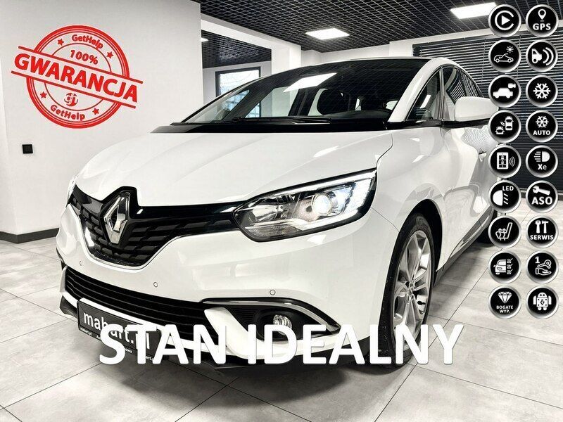 Biały (metalik) Używany 2018 Renault Scénic IV Minivan | 47 100 zł (Dość drogi) - Obraz 1/4