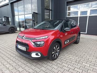 Czerwony Używany 2023 Citroën C3 PureTech Hatchback | 54 900 zł (Uczciwa cena) - Obraz 1/4