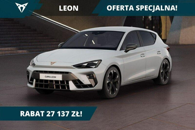 Nowe Cupra Leon 150 KM (110 kW) 2025 Niebieski ciemny (metalik) Hatchback