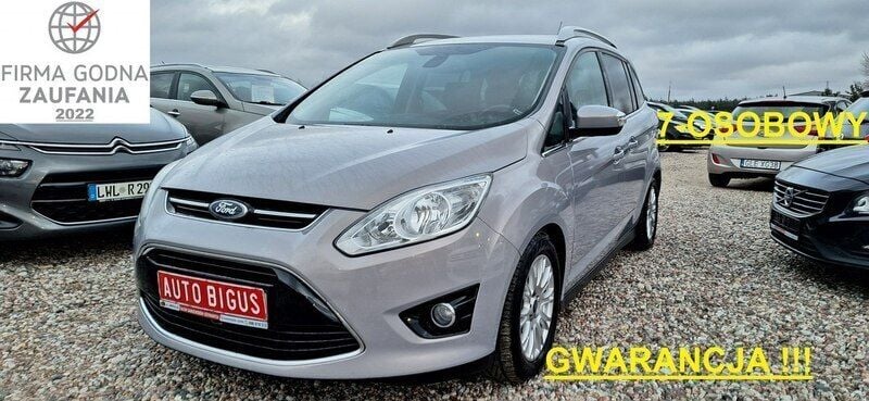 Szary (metalik) Używany 2010 Ford Grand C-Max Minivan | 27 900 zł (Drogi) - Obraz 1/4