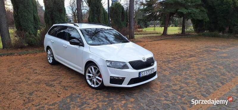 Biały Używany 2014 Skoda Octavia vRS Kombi | 48 500 zł - Obraz 1/4