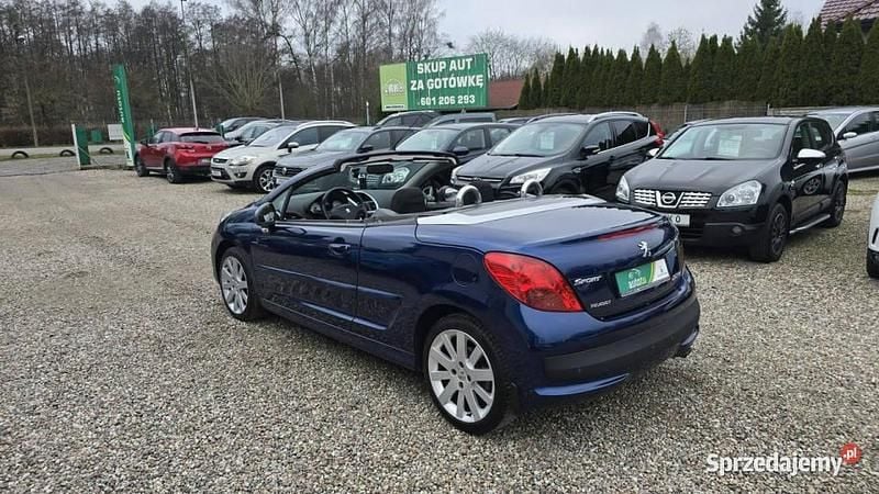 Niebieski Używany 2008 Peugeot 207 CC GT-line Kabriolet | 9900 zł - Obraz 1/4