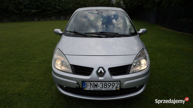 Srebrny (metalik) Używany 2008 Renault Scénic II Minivan | 6999 zł (Dobra cena) - Obraz 1/4