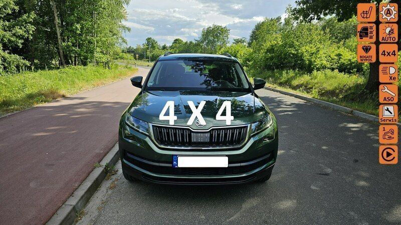 Zielony Używany 2020 Skoda Kodiaq Drive SUV | 122 300 zł (Uczciwa cena) - Obraz 1/4