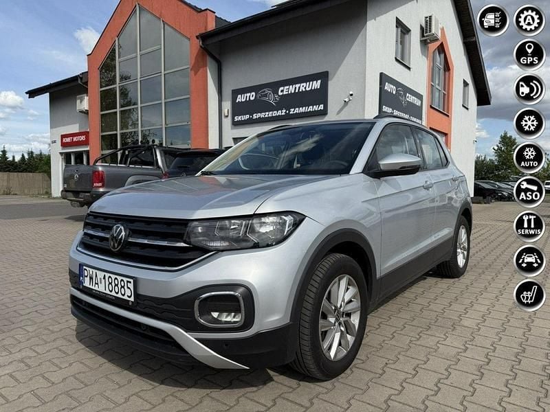 Srebrny (metalik) Używany 2021 VW T-Cross SUV | 79 900 zł (Uczciwa cena) - Obraz 1/4
