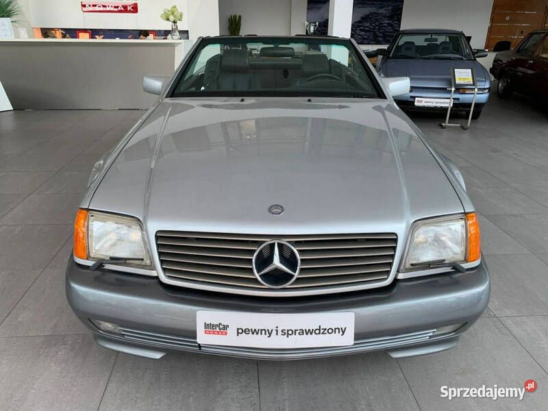 Srebrny Używany 1993 Mercedes SL400 Kabriolet | 178 999 zł - Obraz 1/4