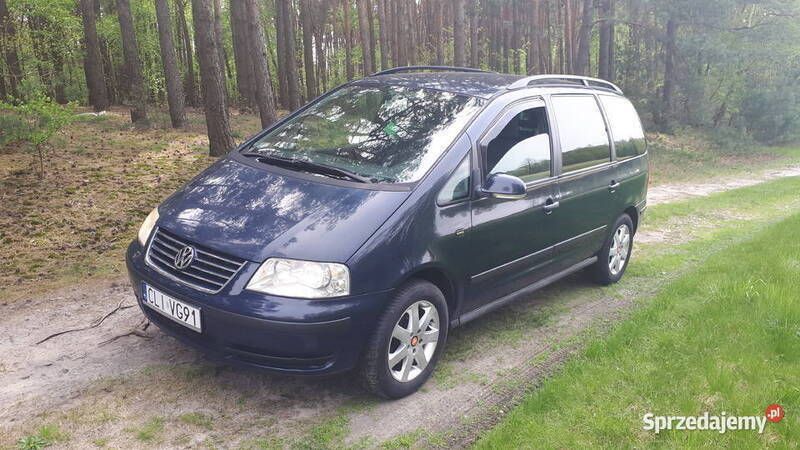 Niebieski Używany 2004 VW Sharan Minivan | 13 900 zł - Obraz 1/4