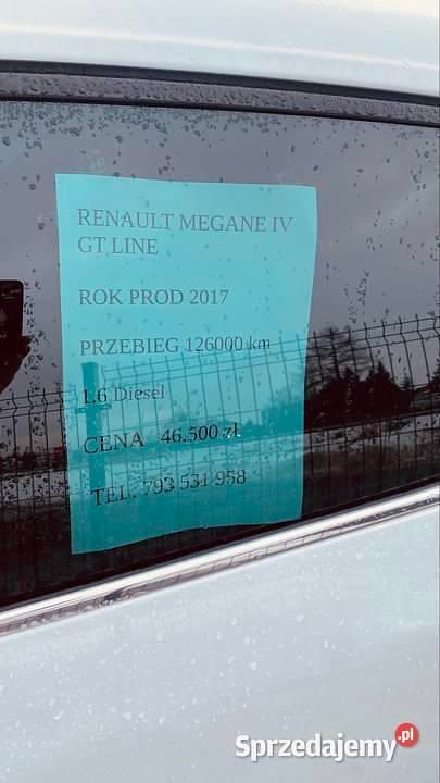 Używany Renault Mégane GT Line GT-Line 2017