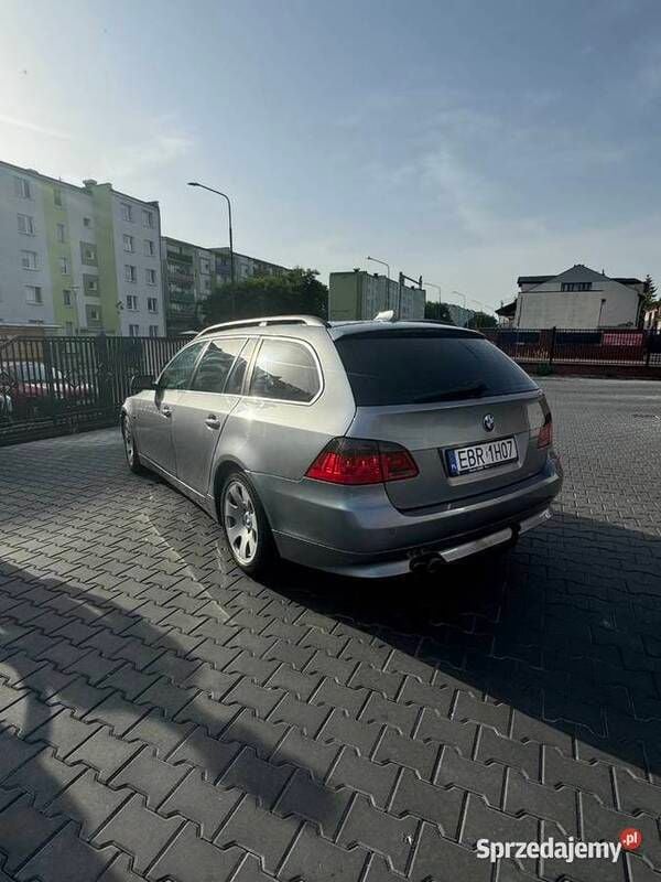 Używany BMW 535 2007 Srebrny Sedan/Limuzyna