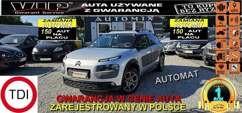 Srebrny Używany 2014 Citroën C4 Cactus Hatchback | 32 700 zł (Uczciwa cena) - Obraz 1/3