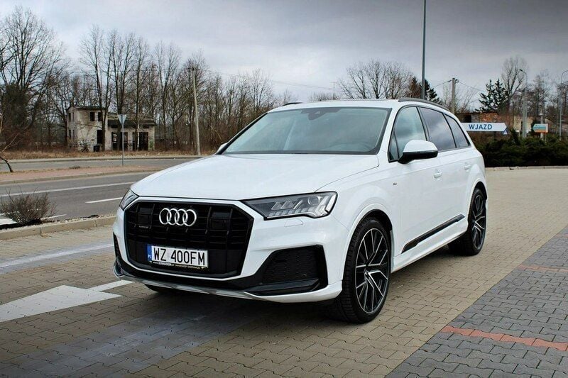 Biały Używany 2022 Audi Q7 SUV | 243 894 zł (Uczciwa cena) - Obraz 1/4