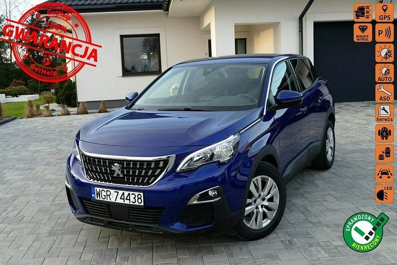 Niebieski ciemny (metalik) Używany 2020 Peugeot 3008 SUV | 55 900 zł (Dobra cena) - Obraz 1/4